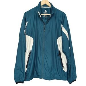 Sunice Performance Jacket Mens Size L Blue Weather Athletic Golf Windbreaker